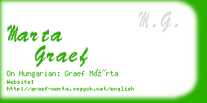 marta graef business card